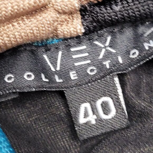 GEOMETRIC Print Cowl Neck Long Sleeve Tunic Size 40 Size 42 - NWT - Picture 5 of 12